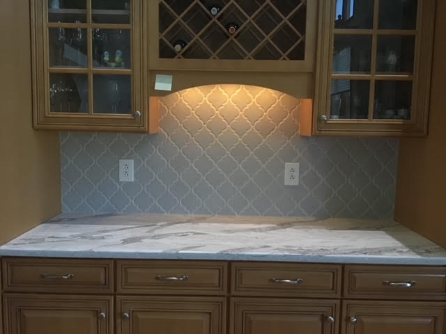 Beautiful kitchen backsplash tile install