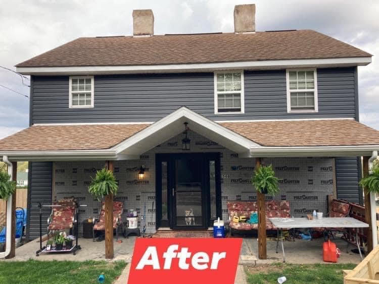 Low maintenance vinyl siding, gutters fascia and soffit